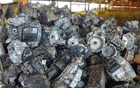 car engine and transmission scraps